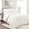 Lush Decor Reyna Ruffle Cotton Duvet Cover Set 3 Piece Set Full Queen White Queen Size Bedding Set White Duvet Queen Ruffled Bedding Coquette Decor