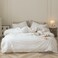 Luxlovery White Comforter California King White Bedding Comforter Cal King Blanket Quilts Hotel Quality Fluffy 3 Piece Soft Bed Set Women Men