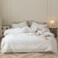 Luxlovery White Comforter California King White Bedding Comforter Cal King Blanket Quilts Hotel Quality Fluffy 3 Piece Soft Bed Set Women Men