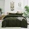 Cottonight Army Green Comforter Set King Men Bedding Comforter Set Olive Green Solid Blanket Quilts Modern Breathable 3 Piece Hunter Green Comforter for King Bed