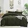 Luxlovery Army Green Comforter Cal King Dark Green Bedding Comforter Set California King Olive Bedding Set Soft Breathable Quilts Bedding Set Women Men