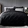 JOLLYVOGUE BlackGray Bed in a Bag Comforter Set for Bedroom Pintuck Twin Size Comforter Sets 5 Pieces Bedding Comforter Sets with Comforter SheetsRuffled Shams Pillowcases