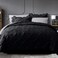 JOLLYVOGUE BlackGray Bed in a Bag Comforter Set for Bedroom Pintuck Twin Size Comforter Sets 5 Pieces Bedding Comforter Sets with Comforter SheetsRuffled Shams Pillowcases