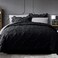 JOLLYVOGUE BlackGray Bed in a Bag Comforter Set for Bedroom Pintuck Twin Size Comforter Sets 5 Pieces Bedding Comforter Sets with Comforter SheetsRuffled Shams Pillowcases