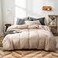 Luxlovery Khaki Comforter Set Full Cream Coffee Bedding Set Minimalist Bedding Set Solid Dark Champagne Blanket Quilts Modern Ultra Soft Breathable Taupe Comforter Set for Women Men Full Bed