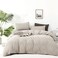 Luxlovery Beige Comforter Set King Light Khaki Bedding Set Oatmeal Light Taupe Blanket Quilts 3 PCS Comforter Cream Beige King Size Comforter Set Women Men