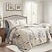 Joyreap 7 Piece Bed in a Bag King Elegant Flower Botanical Smooth Soft Microfiber Floral Comforter Set for All Season 1 Comforter 2 Pillow Shams 1 Flat Sheet 1 Fitted Sheet 2 Pillowcases