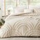 ENJOHOS Boho Comforter Twin Size Neutral Cream Beige Tufted Twin Comforter Sets Fluffy Jacquard Rainbow Arch Bedding for All Season 1 Bed Comforter 1 Pillowsham