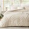 ENJOHOS Boho Comforter Twin Size Neutral Cream Beige Tufted Twin Comforter Sets Fluffy Jacquard Rainbow Arch Bedding for All Season 1 Bed Comforter 1 Pillowsham
