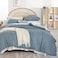 weigelia Dusty Blue Comforter Set 7 Pieces Queen Comforter Set Soft Lightweight Comforters Queen Size Bedding Set with Sheets for All Season