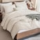 Andency Comforter Full Size Set Beige Boho Cream Soft Warm Tufted Neutral Bedding Comforter Sets for Full Size Bed 3 Pieces Aesthetic Chevron Farmhouse Cute Bohemian Textured Bedding Set