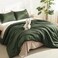Litanika Dark Olive Green California King Comforter Set 3 Pieces Cal King Lightweight Summer Soft Solid Bed Comforter Oversized Fluffy Down Alternative Bedding Set 104x96In 2 Pillowcases