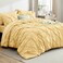 Bedsure Twin Comforter Set Yellow Bed in a Bag Twin Size Bedding 5 Pieces GentleSoft Pintuck Bed Set Gift for Family All Season Down Alternative Comforter with Sheets Pillowcase Sham