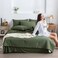 COTTEBED Super Soft King Size Comforter Set with Sheets 7 Pieces KING BED IN A BAG Modern Farmhouse Boho Washed PolyCotton Comforter and Bedding Sheet Set Pillow Sham All Season Use Dark Olive Green