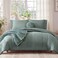 Monbix King Size Comforter Set 7 Pieces Bed in a Bag King Sage Green Bedding Sets with Comforter All Seasons Comforter Bed Set with Sheets Pillowcases Shams