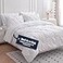 LANE LINEN King Size Comforter Set 7 Piece Luxury Pintuck King Bed in a Bag Set 1 Comforter 1 Flat Sheet 1 DeepPocket Fitted Sheet 2 Pillowcases 2 Shams Warm Cozy Hotel Quality White