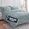 LANE LINEN Queen Bed Comforter Set 7 Piece Microfiber AllSeason Queen Size Bedding Comforter Set Deep Pocket Fitted Sheets Pillowcases Shams Soft Touch Extra Puffy Cozy Bedding French Blue