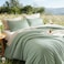 Litanika Oversized King Comforter Set 120x98 3 Pieces Sage Green Lightweight Solid Bedding Set All Season Fluffy Bed Set Quilt Blanket 1 Comforter 2 Pillowcases