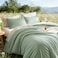 Litanika Oversized King Comforter Set 120x98 3 Pieces Sage Green Lightweight Solid Bedding Set All Season Fluffy Bed Set Quilt Blanket 1 Comforter 2 Pillowcases