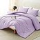 CozyLux Queen Comforter Set Lavender 3 Pieces Lightweight Comforters Queen Size Bedding Sets Light Purple All Season Solid Down Alternative Comforter with 2 Pillowcases Soft Bed Set Gift for Home