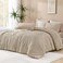 Andency Khaki King Size Comforter Set 3 Pieces Boho Soft Bedding Set Collections Farmhouse Tufted Fluffy Warm Bedding Comforter Sets for King Bed 1 Comforter 104x90In 2 Pillowcases