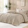 Andency Khaki King Size Comforter Set 3 Pieces Boho Soft Bedding Set Collections Farmhouse Tufted Fluffy Warm Bedding Comforter Sets for King Bed 1 Comforter 104x90In 2 Pillowcases