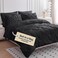 LANE LINEN 7 PCs Comforter Sets Queen Size Hotel Style Queen Comforter Set with Sheets AllSeason Puffy Trendy Design Deep Pocket Sheets Pillowcases Shams Durable Queen Bed Set Black