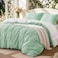 Love's cabin Loves cabin Sage Green Comforter Set Queen Queen Size Comforter Set 3 Pieces Cute Floral Bedding Sets for All Seasons1 Soft Reversible Botanical Flowers Comforter and 2 Pillow Shams