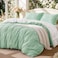Love's cabin Loves cabin Sage Green Comforter Set Queen Queen Size Comforter Set 3 Pieces Cute Floral Bedding Sets for All Seasons1 Soft Reversible Botanical Flowers Comforter and 2 Pillow Shams