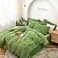 Gusuhome Shaggy Faux Fur Comforter Set FullQueen Size Green Plush Fuzzy Bedding Set Ultra Soft Fluffy Microfiber Comforter 3 Pieces 1 Plush Furry Comforter 2 Pillowcases