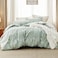 Bedsure Oversized Queen Comforter Set Sage Green Bed Set 3 Pieces Cute Floral Bedding 1 Soft Reversible Botanical Flowers Comforter and 2 Pillow Shams