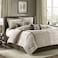 Madison Park Cozy Comforter Set Casual Blocks Design All Season Matching Bed Skirt Decorative Pillows Queen90x90 Dallas Corduroy Taupe Brown 7 Piece