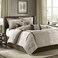 Madison Park Cozy Comforter Set Casual Blocks Design All Season Matching Bed Skirt Decorative Pillows Queen90x90 Dallas Corduroy Taupe Brown 7 Piece