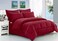Elegant Comfort Wrinkle Resistant Silky Soft Dobby Stripe BedinaBag 8Piece Comforter Set King Burgundy