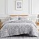 Southshore Fine Living Inc Oversized FullQueen Size Comforter Bedding Set Boho Bedding Paisley Bedspread Full SizeQueen Bed Comforter Set with 2 Matching Shams Pure Melody Black