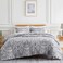 Southshore Fine Living Inc Oversized FullQueen Size Comforter Bedding Set Boho Bedding Paisley Bedspread Full SizeQueen Bed Comforter Set with 2 Matching Shams Pure Melody Black