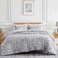 Southshore Fine Living Inc Oversized FullQueen Size Comforter Bedding Set Boho Bedding Paisley Bedspread Full SizeQueen Bed Comforter Set with 2 Matching Shams Pure Melody Black