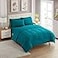 Sweet Home Collection 7 Piece Comforter Set Bag Solid Color All Season Soft Down Alternative Blanket Luxurious Microfiber Bed Sheets Teal Full
