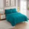 Sweet Home Collection 7 Piece Comforter Set Bag Solid Color All Season Soft Down Alternative Blanket Luxurious Microfiber Bed Sheets Teal Full