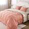 KASENTEX TwinTwin XL Comforter Set Reversible Dual Color Goose Down Alternative UltraSoft Lightweight Machine Washable Maintain Fluffiness All Season Warmth RoseBeige
