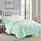 Sweet Home Collection 7 Piece Comforter Set Bag Solid Color All Season Soft Down Alternative Blanket Luxurious Microfiber Bed Sheets Mint Twin XL
