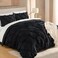 Andency Black Pinch Pleat Comforter Twin66x90Inch 2 Pieces1 Pintuck Comforter 1 Pillowcase Pintuck Comforter SetPolyester All Season Down Alternative Comforter Bedding Set