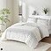 Hyde Lane Boho Queen Comforter Set 3Piece Shabby Chic Bedding Bedding Sets Farmhouse Bed Comforter with 2 Pillow Shams All Season Cotton Top Ivory Tufted Pom Pom