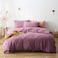 Cottonight Purple Comforter Set King Women Dusty Purple Bedding Set Pale Mauve Blanket Quilts Dark Lilac Soft Breathable 3 Piece Comforter Set for King Bed Women Girls