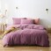 Cottonight Purple Comforter Set King Women Dusty Purple Bedding Set Pale Mauve Blanket Quilts Dark Lilac Soft Breathable 3 Piece Comforter Set for King Bed Women Girls