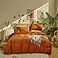 Wellboo Burnt Orange Fluffy Comforter Sets King Women Men Rust Caramel Velvet Bedding Comforters Solid Terracotta Flannel Modern Aesthetic Quilts Warm Winter Plain Reddish Plush Blankets Soft Durable