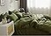 Nanko Queen Comforter Set Dark Green Olive Green Soft Reversible All Season Down Alternative Quilted Duvet Insert Microfiber Filling Luxury Quality Bedding Sets in a Bag 3PCs 90x90 Hunter Green