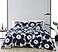 MARIMEKKO Marimekko King Comforter Set Cotton Bedding with Matching Shams Lightweight Home Decor for All Seasons Unikko Indigo King