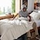 Bedsure TwinTwin XL Comforter Set Beige Soft College Dorm Room Essentials for Girls Guys Cationic Dyed Bed Set 2 Pieces 1 Twin Size Comforter 68x88 and 1 Pillow Sham 20x262