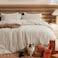 Bedsure California King Comforter Set Beige Soft Bedding for All Seasons Cationic Dyed Bed Set 3 Pieces 1 California King Size Comforter 104x96 and 2 Pillow Shams 20x362